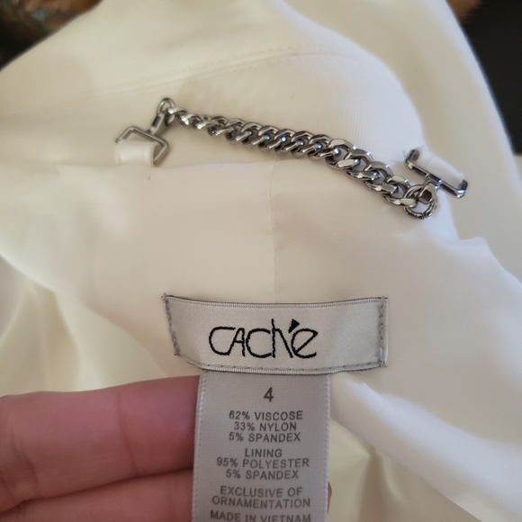 White Caché Pant Suit with Tank to Match - Picture 12 of 16